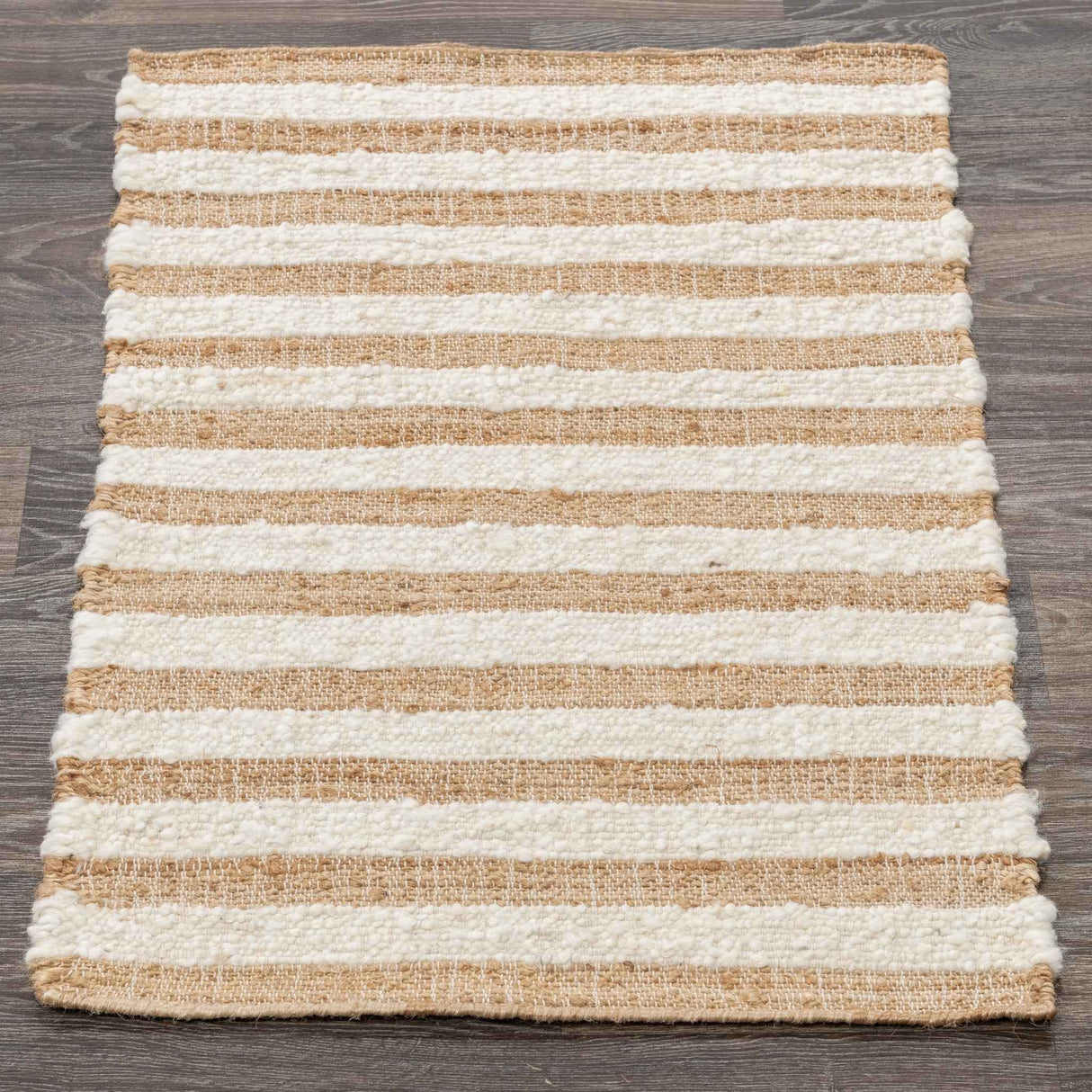 Rhodes Stripe Natural/Ivory Rug by Classic Home at Eve Furniture
