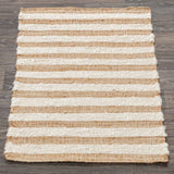 Rhodes Stripe Natural/Ivory Rug by Classic Home at Eve Furniture