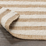Rhodes Stripe Natural/Ivory Rug by Classic Home at Eve Furniture