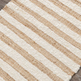 Rhodes Stripe Natural/Ivory Rug by Classic Home at Eve Furniture