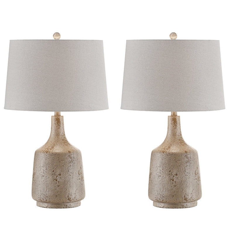 Rhys Grey/Brown Table Lamp (Set of 2) by Crestview at Eve Furniture