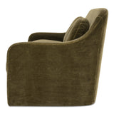 Rialto Dark Green Faux Mohair Sofa by Moe's Home at Eve Furniture