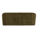Rialto Dark Green Faux Mohair Sofa by Moe's Home at Eve Furniture