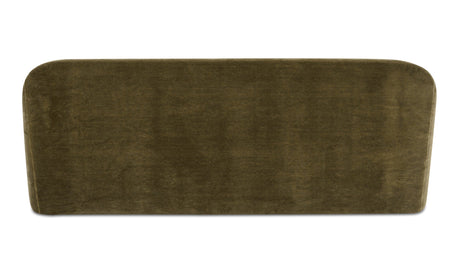 Rialto Sofa Dark Green Faux Mohair by Moe's Home at Eve Furniture