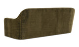 Rialto Sofa Dark Green Faux Mohair by Moe's Home at Eve Furniture
