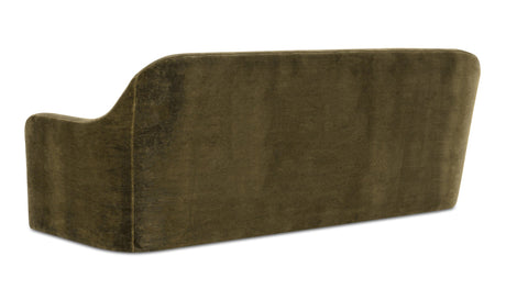 Rialto Sofa Dark Green Faux Mohair by Moe's Home at Eve Furniture