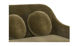 Rialto Sofa Dark Green Faux Mohair by Moe's Home at Eve Furniture