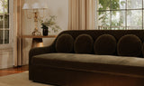 Rialto Sofa Dark Green Faux Mohair by Moe's Home at Eve Furniture