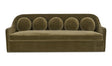 Rialto Sofa Dark Green Faux Mohair by Moe's Home at Eve Furniture