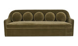 Rialto Sofa Dark Green Faux Mohair by Moe's Home at Eve Furniture
