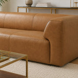Rialto Tan Leather Sofa by Ashcroft Furniture at Eve Furniture