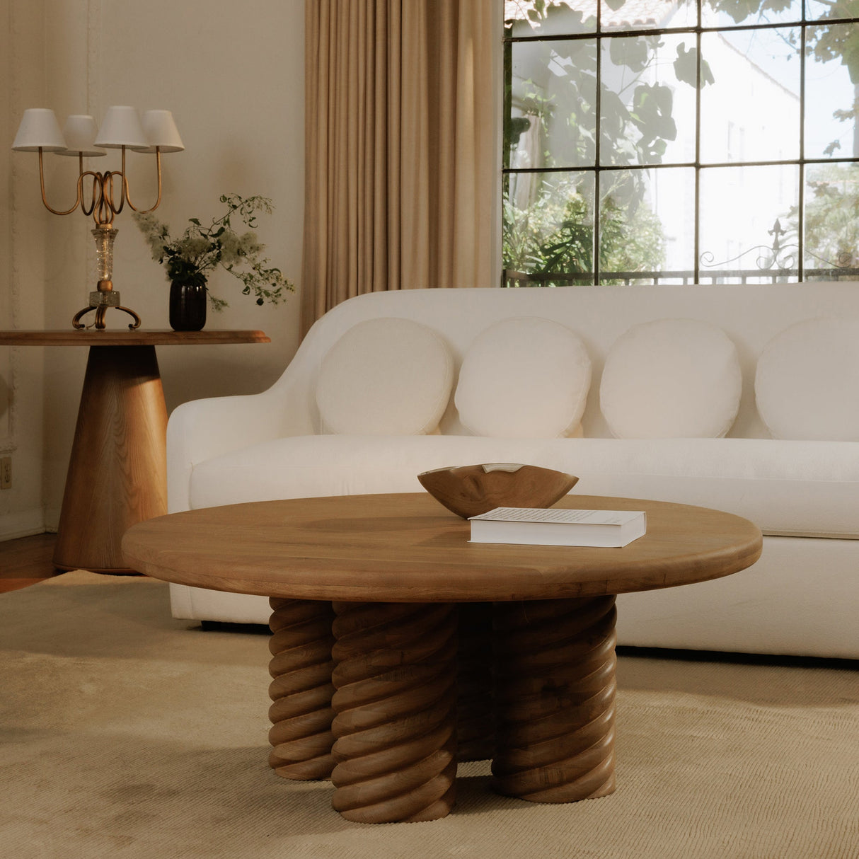 Rialto White Sofa by Moe's Home at Eve Furniture