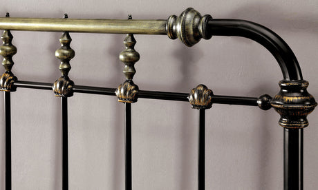 Riana Antique Black King Bed by Furniture of America at Eve Furniture