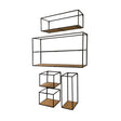 Riaz Set of 5 Wood & Metal Shelves by Mercana at Eve Furniture