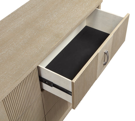 Ribbon Light Brown 4-Piece Queen Bedroom Set by Homelegance at Eve Furniture