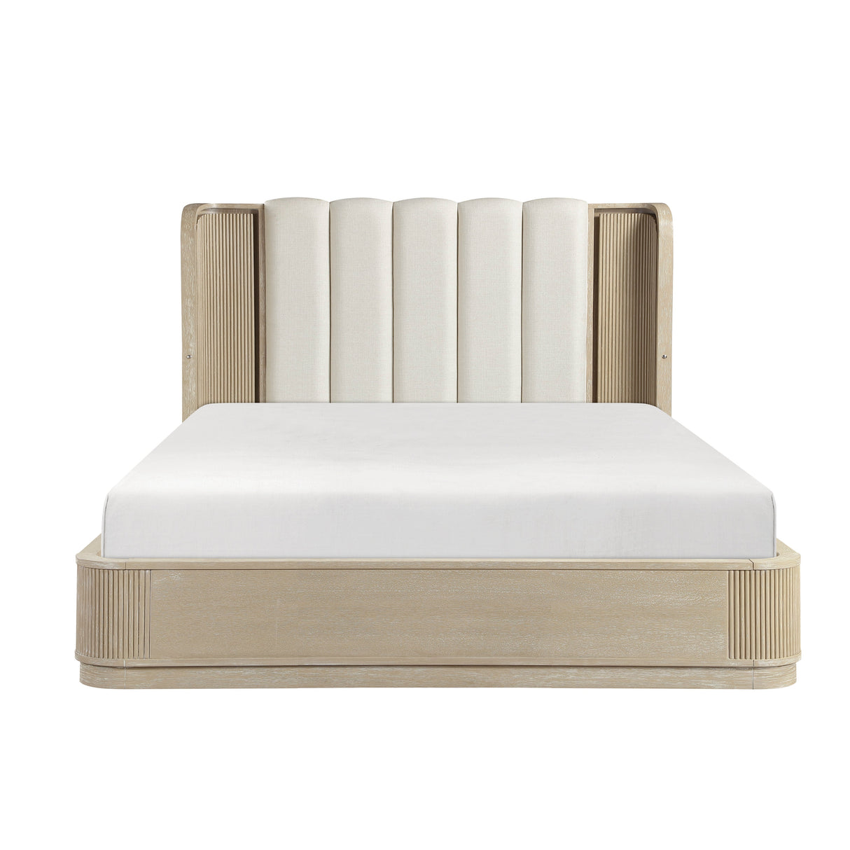 Ribbon Light Brown 5-Piece Queen Bedroom Set by Homelegance at Eve Furniture