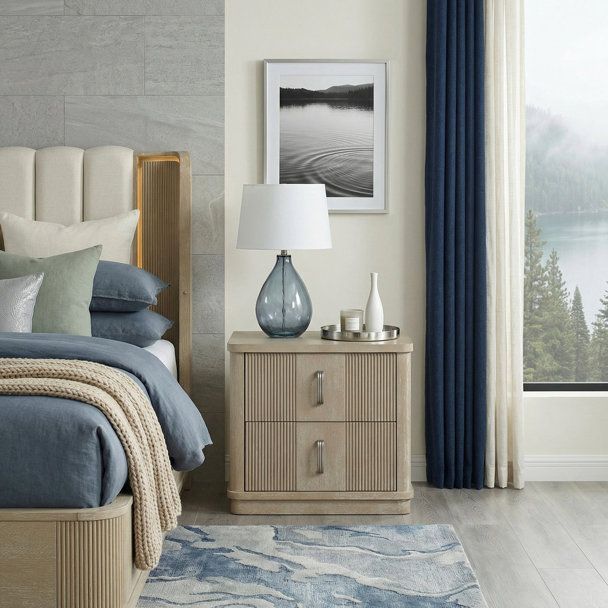 Ribbon Light Brown 5-Piece Queen Bedroom Set by Homelegance at Eve Furniture