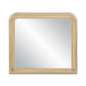 Ribbon Light Brown Bedroom Mirror by Homelegance at Eve Furniture