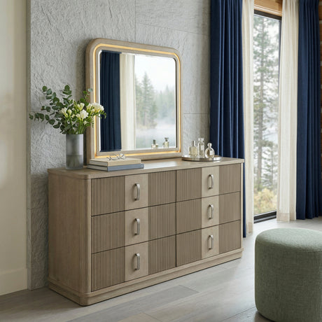 Ribbon Light Brown Chest by Homelegance at Eve Furniture