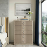 Ribbon Light Brown Chest by Homelegance at Eve Furniture