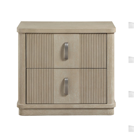 Ribbon Light Brown Nightstand by Homelegance at Eve Furniture