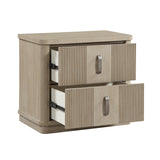 Ribbon Light Brown Upholstered Queen Bed by Homelegance at Eve Furniture