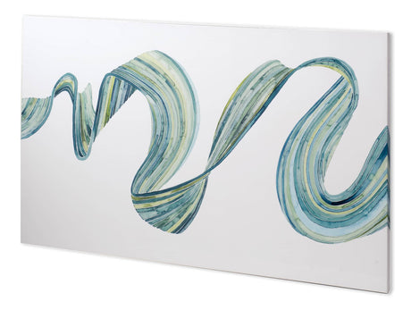 Ribbon Stream I by Grace Popp a Hand Embellished Textured Canvas by Mercana at Eve Furniture