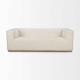 Ricciardo Cream Boucle 3-Seater Sofa by Mercana at Eve Furniture
