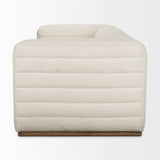 Ricciardo Cream Boucle 3-Seater Sofa by Mercana at Eve Furniture