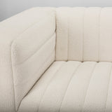 Ricciardo Cream Boucle 3-Seater Sofa by Mercana at Eve Furniture