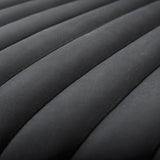 Ricciardo Leather Wrapped Three Seater Sofa In Black by Mercana at Eve Furniture