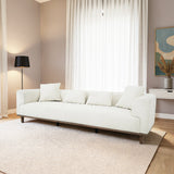 Richardson Cream Velvet Sofa by Ashcroft Furniture at Eve Furniture