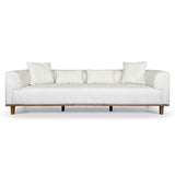 Richardson Cream Velvet Sofa by Ashcroft Furniture at Eve Furniture
