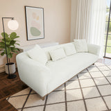 Richardson Cream Velvet Sofa by Ashcroft Imports at Eve Furniture