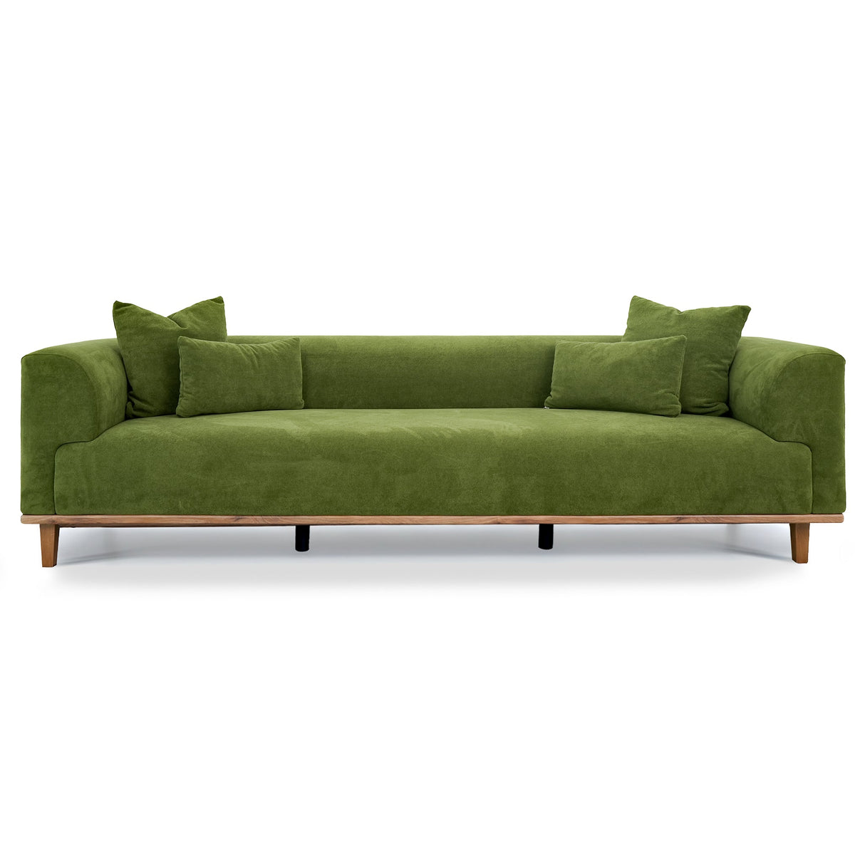 Richardson Green Velvet Sofa by Ashcroft Furniture at Eve Furniture