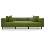 Richardson Green Velvet Sofa by Ashcroft Imports at Eve Furniture