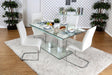 Richfield Silver/Chrome Dining Table by Furniture of America at Eve Furniture
