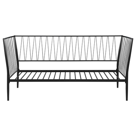 Richland Black Metal Twin Daybed Bed Frame Matte by Coaster at Eve Furniture
