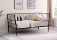Richland Black Metal Twin Daybed Bed Frame Matte by Coaster at Eve Furniture