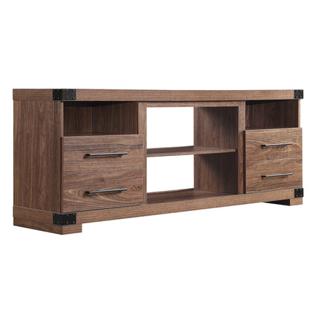 Richmond 60" TV Stand in Brown by Manhattan Comfort at Eve Furniture