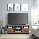 Richmond 60" TV Stand in Brown by Manhattan Comfort at Eve Furniture