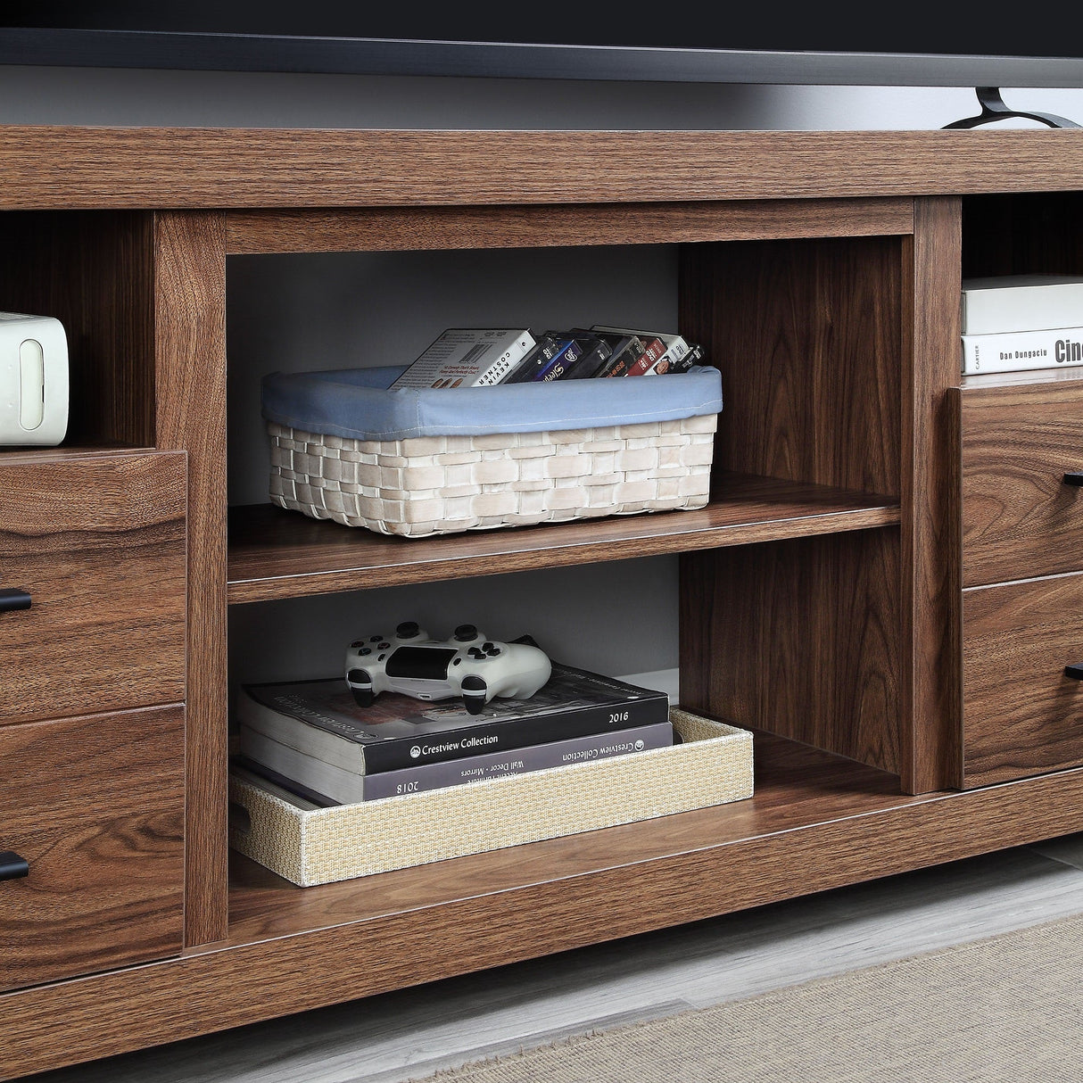 Richmond 60" TV Stand in Brown by Manhattan Comfort at Eve Furniture