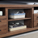 Richmond 60" TV Stand in Brown by Manhattan Comfort at Eve Furniture