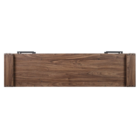 Richmond 60" TV Stand in Brown by Manhattan Comfort at Eve Furniture