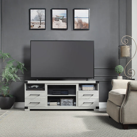 Richmond 60" TV Stand in Grey by Manhattan Comfort at Eve Furniture