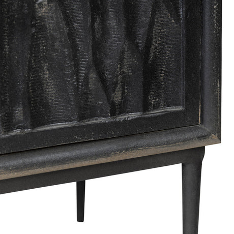 Richmond Black/Black Sideboard by Crestview at Eve Furniture