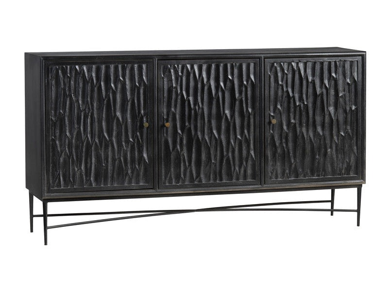 Richmond Black/Black Sideboard by Crestview at Eve Furniture