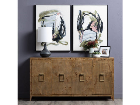 Richmond Brown Mappa Burl Sideboard by Crestview at Eve Furniture