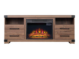 Richmond Fireplace in Brown by Manhattan Comfort at Eve Furniture