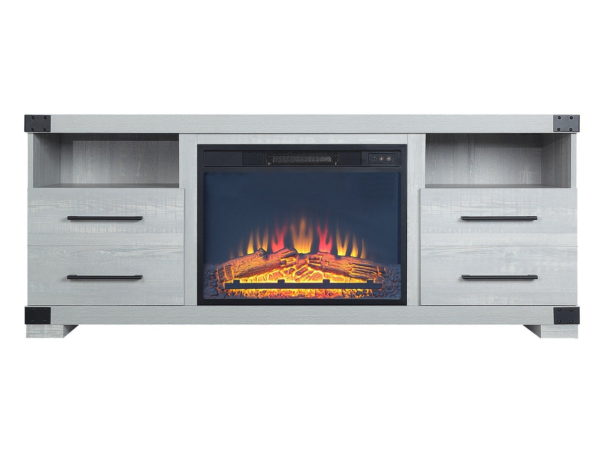 Richmond Fireplace in Grey by Manhattan Comfort at Eve Furniture